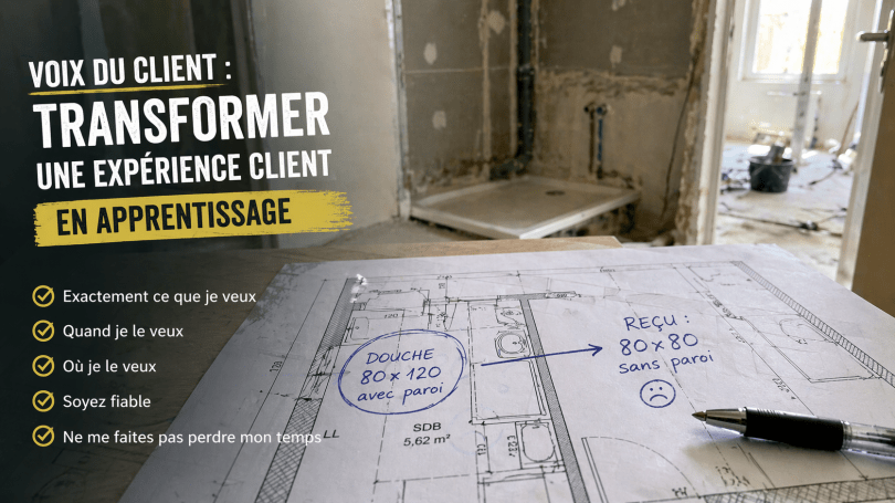 Image reprenant les 5 axes de la satisfaction des clients